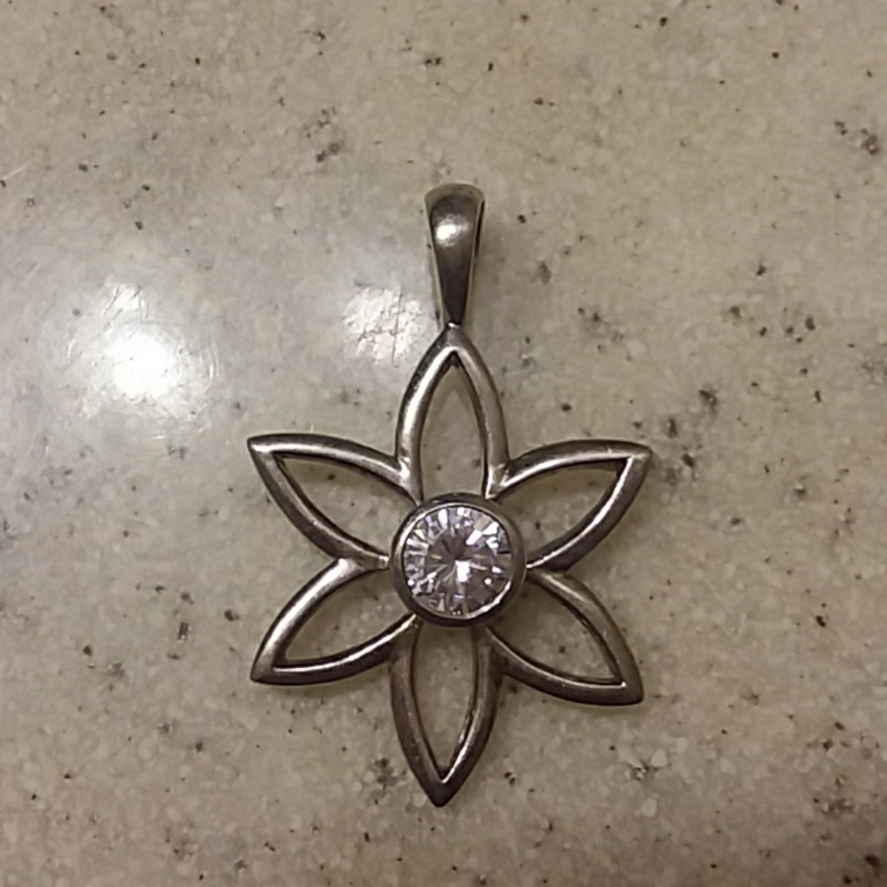Sterling silver flower charm